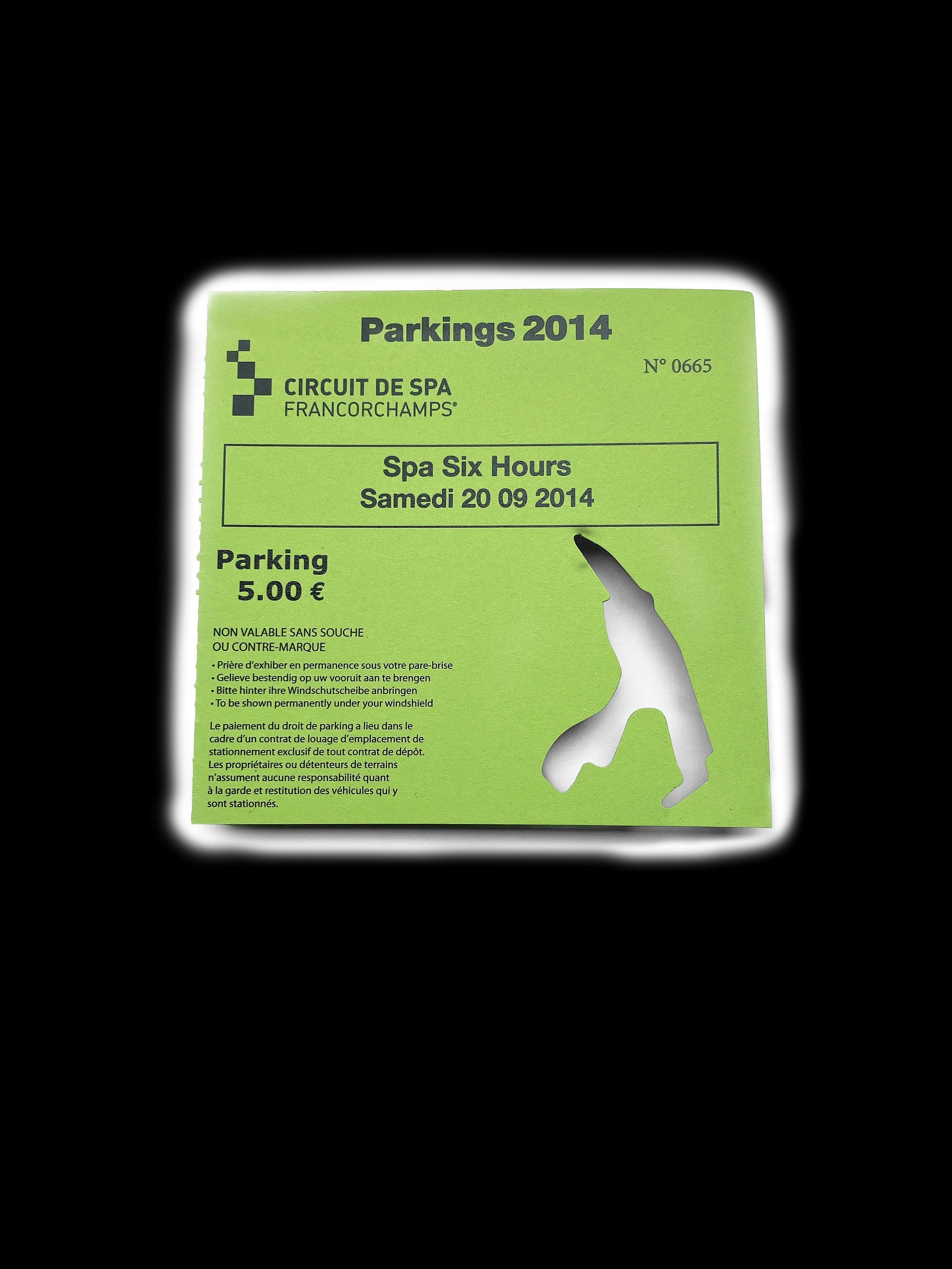 Parking Spa Six Hours 2014